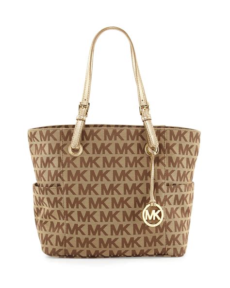 michael kors signature canvas tote